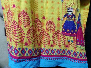 Rajasthani Prints Shoulder Cut Top