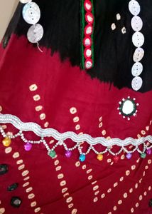 Navratri Bandhani Gamthi(Village) Handwork Choli
