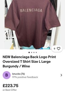 Balenciaga Vintage Oversized TShirt