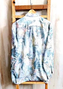 See Green Printed Shirt Size-44-46-XXL