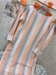 Striped Kurta Set