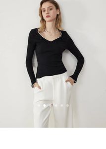 Ribbed V-Neck Top