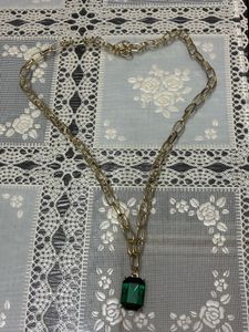 Emerald Pendant Necklace