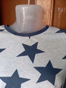 Star Pattern Long Sleeve Tee