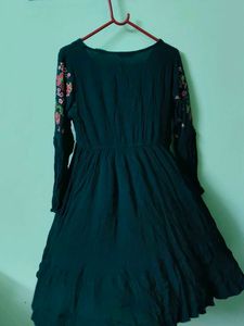 Floral Embroidered Mini Dress