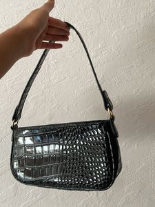Crocodile Leather Shoulder Bag