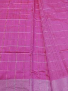 Pink Tissue Saree With Zari