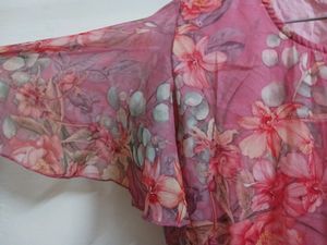 Pink Dress With Folar Pattern