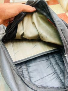 Gear Black Faux Leather Backpack
