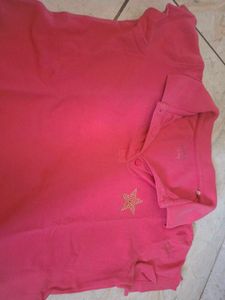 Y2K Asthetic Pink Star Top