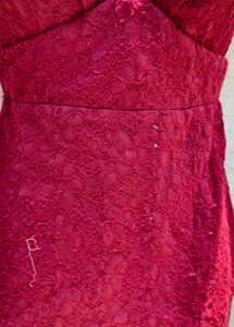 5225 SEXY MAROON BODYCON