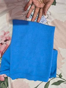 Blue  top used just twice busy 28/30 fitted