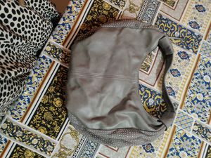 Stylish Grey Hobo Bag