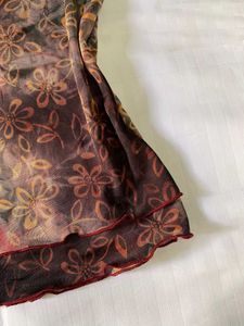 Floral Sheer Tank Top B-34-38