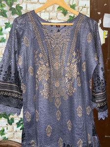 Pakistani Xl Blue Printed Salwar Kameez Suit