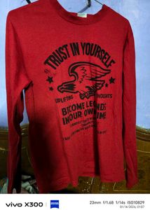 Red Graphic Print T-Shirt