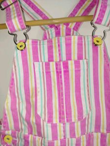 Cute Striped Overalls