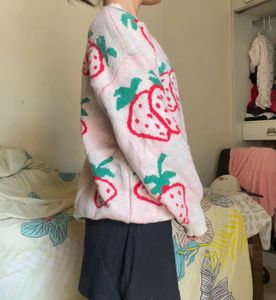 Strawberry Print Sweater