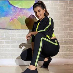 Black & Lime Activewear Set