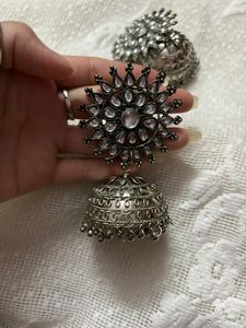 Oxidised Silver Earrings