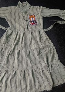 Cute Bear Striped Dress