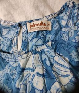 Handblock Indigo Print Dress