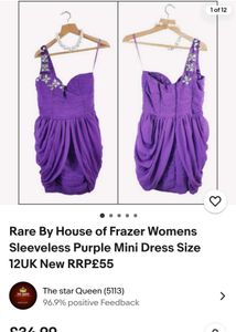 Rare Brand 90s Prom Inspired Mini studded Dress