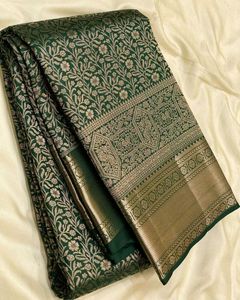 New Women Banarasi Silk Saree Festive