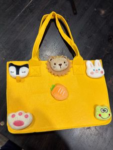 Fun Animal Applique Tote Bag