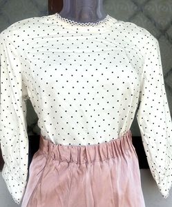 Retro New With Tag Polka Dot Vintage Top✨