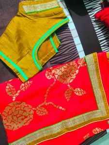 New Heavy Festive Wear Saree For Chowt/Diwali Puja