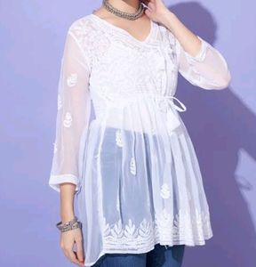 Pure Noor Chikankari Kurta