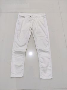 White Skinny Fit Denim For Women Girls