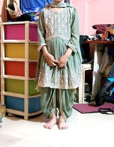 New Aliya Cut Gown Tulip Salwar