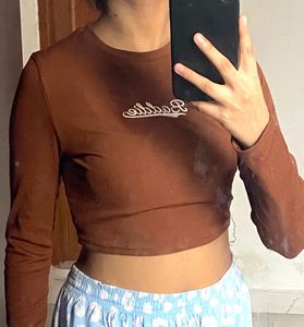 urbanic brown fitted top