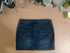 Dark Blue Short Skirt