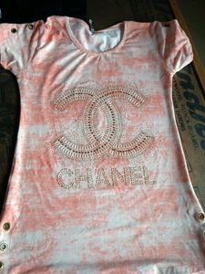 Peach Coloured Fitted Top