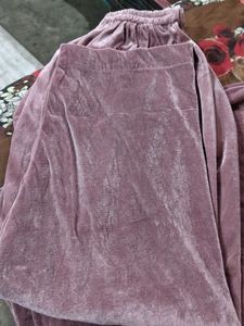 Elegant Embroidered velvet Kurta Set