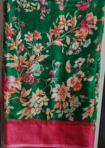 Floral Print Saree