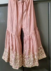 Anarkali With Gharara Gotta Work
