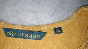 Avasaa Brand Yellow Printed Kurti
