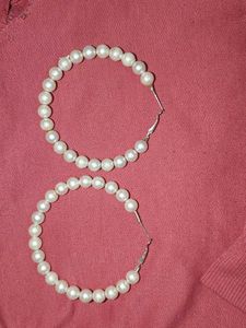 Pearl Hoop Earrings