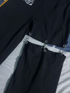 korean black pants with kpop style