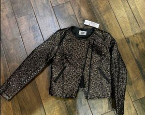 Royal Gold Patterned Jacket -Vero Moda