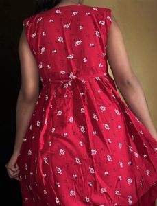 Red Floral Sundress