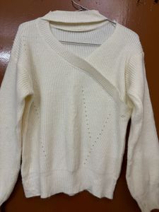 Korean Mock Neck Soft Woollen Sweater