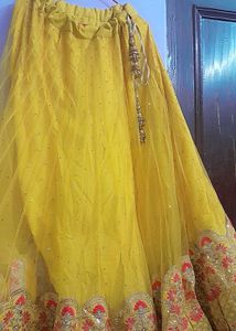 price dropped!!! heavy mustard lehenga