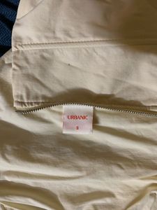 Beige Corset Mesh Top