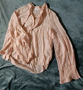 Zara Tie-Neck Blouse