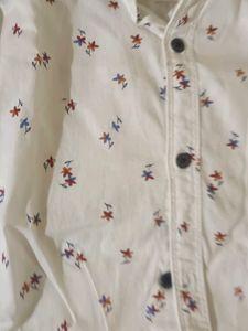 White PRINTED SHIRT FOR BOYS 15 YEAR OLD